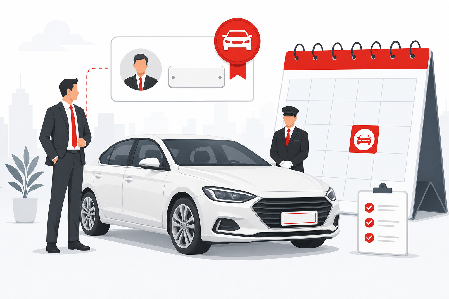 Permanent executive and admin vehicle allocation on corporate fleet register