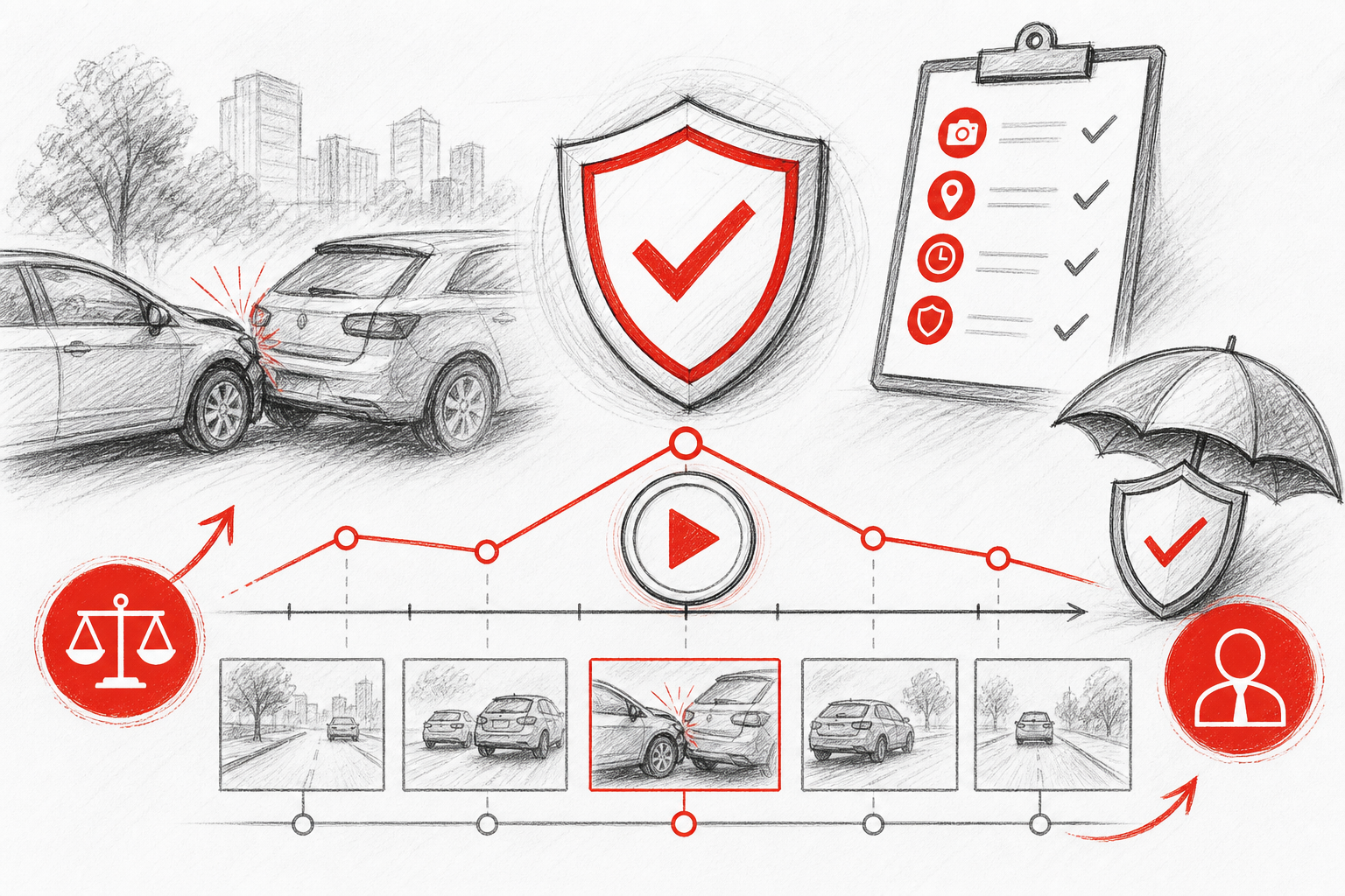 Benefits graph — Evidence for client or insurance claims for Playback (Sketch blend style, example only, not a software screenshot)