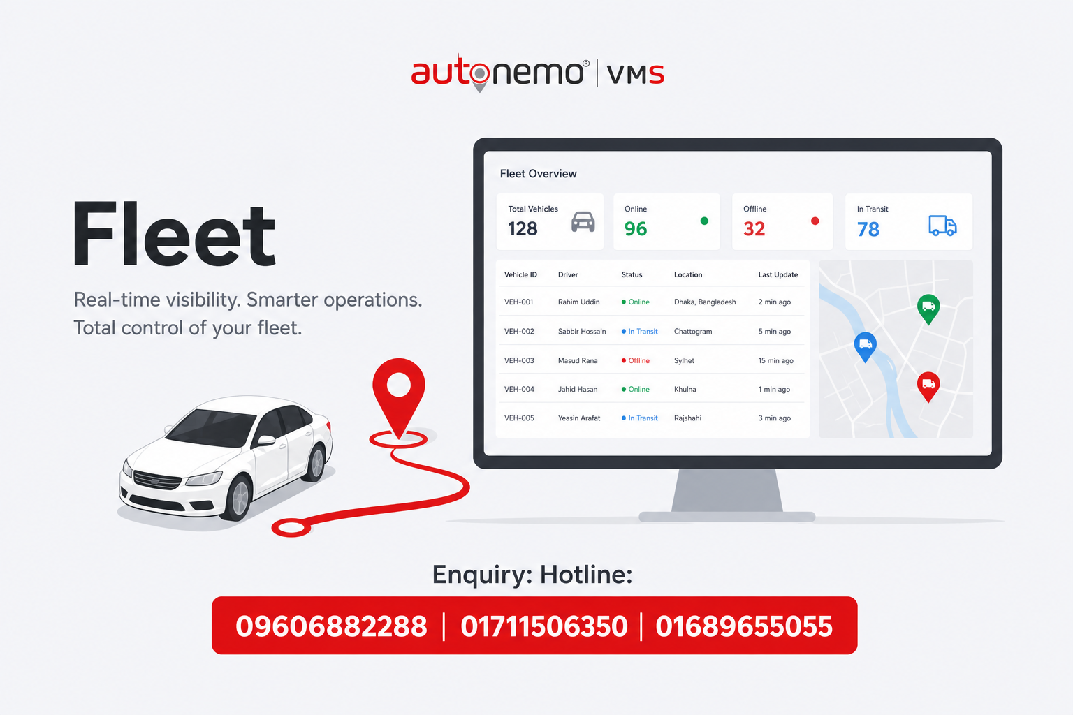 Fleet in Autonemo VMS Pro — Fleet & Transport Guide