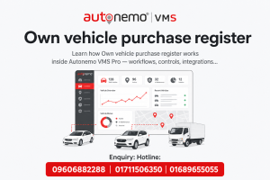 Own vehicle purchase register in Autonemo VMS Pro — Fleet & Transport Guide