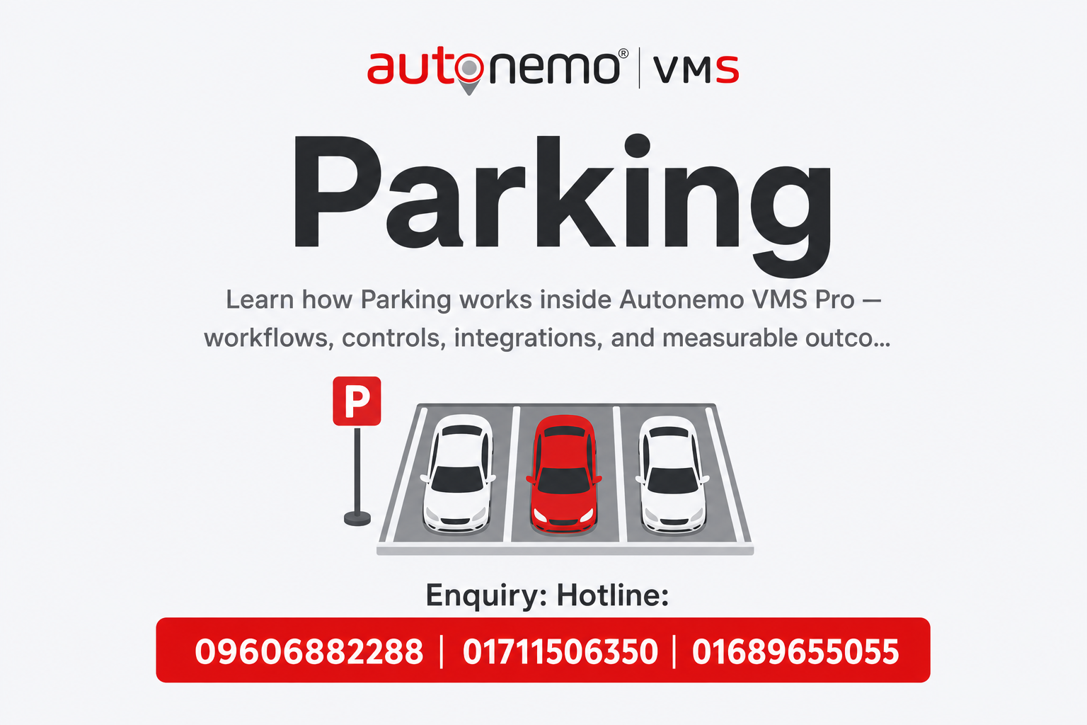 Parking in Autonemo VMS Pro — Fleet & Transport Guide