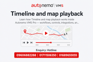 Timeline and map playback in Autonemo VMS Pro — Fleet & Transport Guide