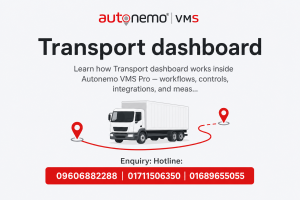 Transport dashboard in Autonemo VMS Pro — Fleet & Transport Guide