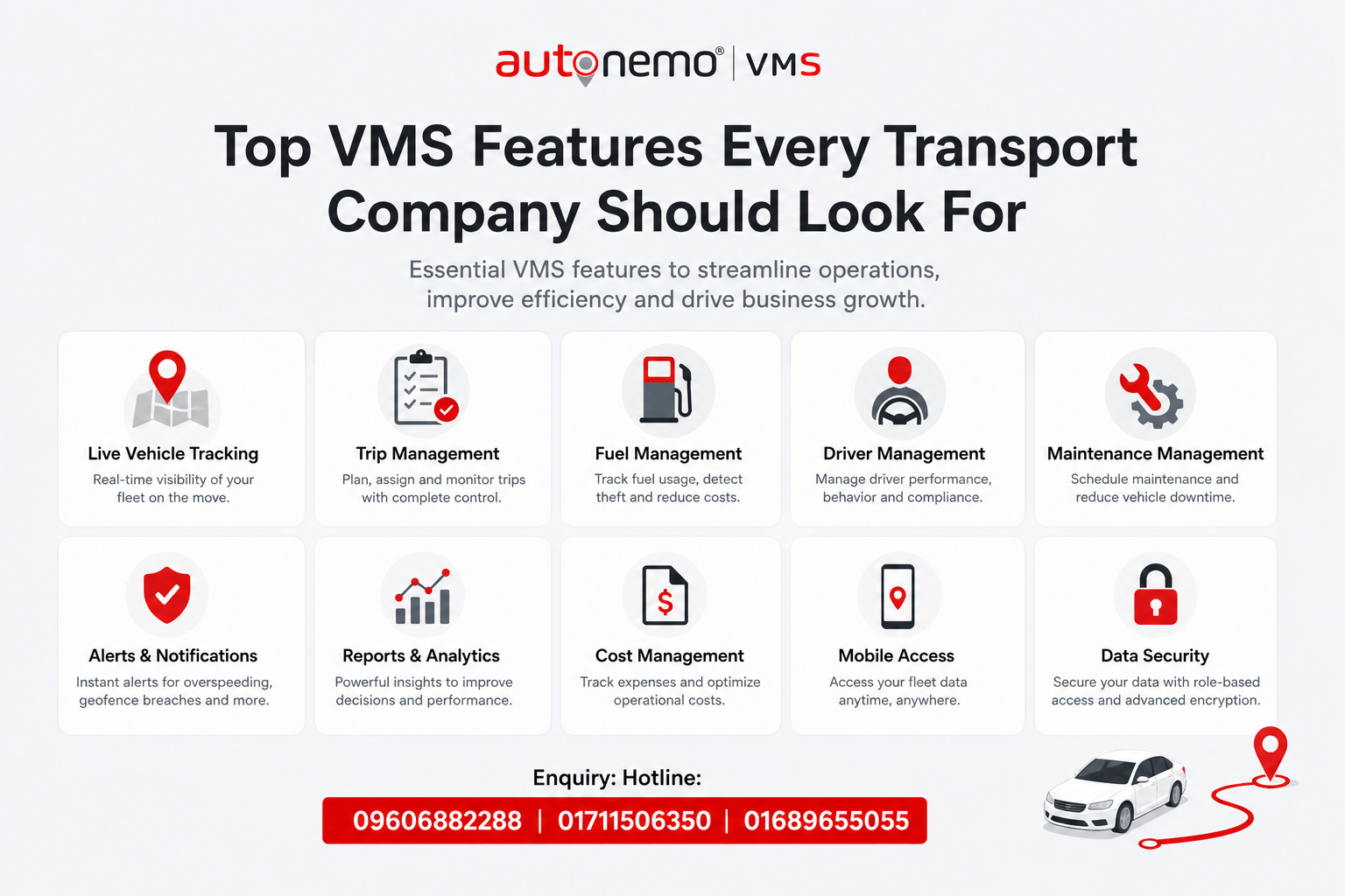 Top VMS Features Every Transport Company Should Look For